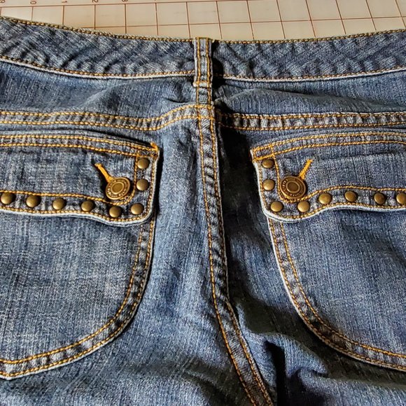 Michael Kors Straight Leg Studded Jeans size 6 - Picture 3 of 5